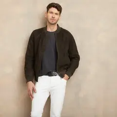 WOLF&HANK - Casaca 100% Cuero Casual Hombre