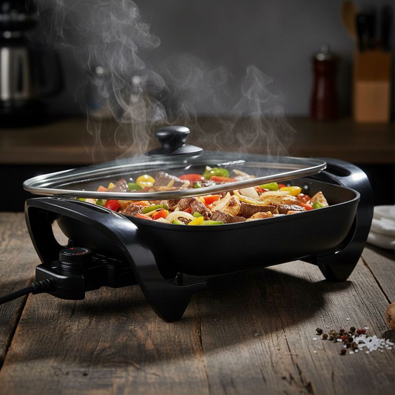 Sartén Eléctrico Control Temperatura 1500w Rsel-1500