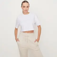 MOSSIMO - Polo Crop Boxy Fit Deportivo