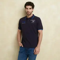 UNIVERSITY CLUB - Polo 100% Algodón Manga Larga Hombre