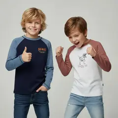 YAMP - Polo UV Manga Larga Niño Pack X2