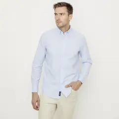 UNIVERSITY CLUB - Camisa 100% Algodón Casual Hombre