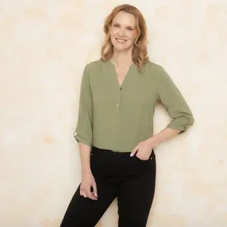 STEFANO COCCI - Blusa Manga Larga Casual Mujer