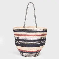 BASEMENT - Bolso Paja Mujer