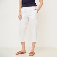 NEWPORT - Pantalón Capri 100% Algodón Mujer Newport.
