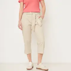 NEWPORT - Pantalón Capri 100% Algodón Mujer