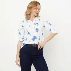 NEWPORT - Blusa Manga Larga Casual Mujer