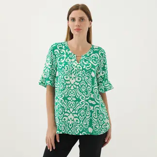 STEFANO COCCI - Blusa Manga Corta Casual Mujer