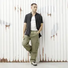 DENIMLAB - Pantalón Algodón Baggy Fit Hombre