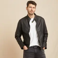 LA MARTINA - Casaca 100% Cuero Casual Hombre