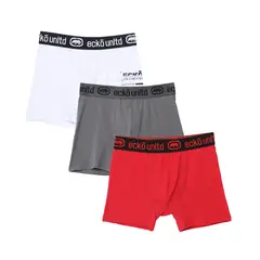ECKO - Boxer Niño Algodón Pack X3