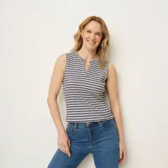 NEWPORT - Polo Sin Mangas Casual Mujer