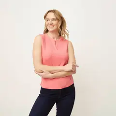 NEWPORT - Polo Sin Mangas Casual Mujer