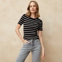 BASEMENT - Blusa Manga Larga Casual Mujer