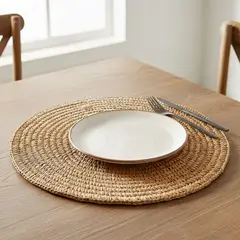 CASA CANTABRIA - Individual Redondo Thai Beige 35 Cm