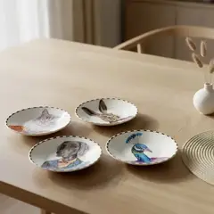 ROBERTA ALLEN - Set X4 Platos Animales 10 Cm