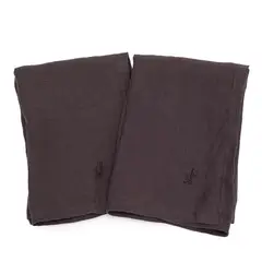 CASA CANTABRIA - Set X2 Servilletas Lino Gris 45x45 Cm