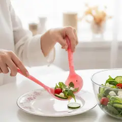 ROBERTA ALLEN - Set X2 Cubiertos De Servir Flori Naif Turquesa