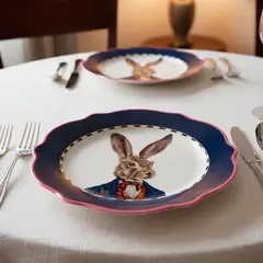 ROBERTA ALLEN - Plato De Postre Conejo 21 Cm