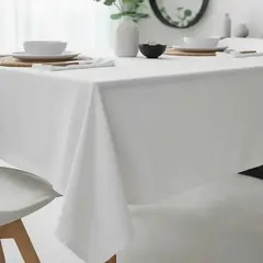 BASEMENT HOME - Mantel Cotton Linen Blanco 180x240cm