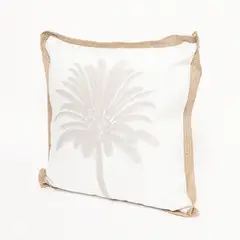 BASEMENT HOME - Cojín Terraza Resistente Al Agua Palmera Beige 45x45cm