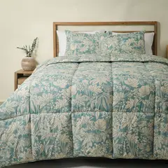 MICA - Edredón Estampado Reversible Floreado