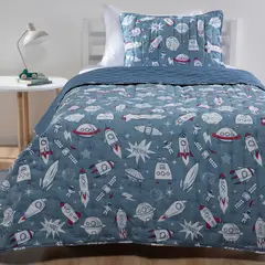 MICA KIDS - Cubrecama Infantil Espacial