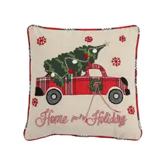 MICA - Cojín Navideño Bordado 45x45cm