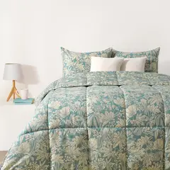 MICA - Edredón Estampado Reversible Floreado
