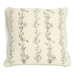 ROBERTA ALLEN - Cojín Bordado Ines 100% Algodón 50x50cm