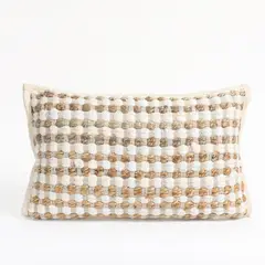 BASEMENT HOME - Cojín Yute Tejido