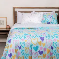 MICA KIDS - Juego de Cama: Edredón + Juego De Sábanas Lola 1.5p