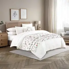 ROBERTA ALLEN - Juego De Cama 10 Piezas Anne : Edredón + Cubrecama + Sábanas + Cojines + Fundas de Almohada.