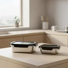 WURDEN - Set X2 Taper Acero Inoxidable 1300 Ml Y 650 Ml