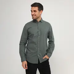 WOLF&HANK - Camisa 100% Algodón Hombre Casual