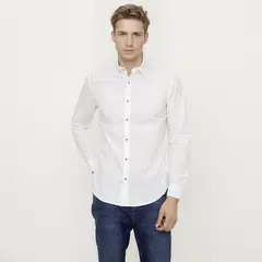 WOLF&HANK - Camisa 100% Algodón Hombre Casual