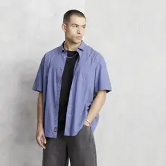 DENIMLAB - Camisa 100% Algodón Boxy Fit Hombre