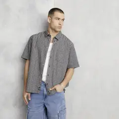 DENIMLAB - Camisa 100% Algodón Boxy Fit Hombre