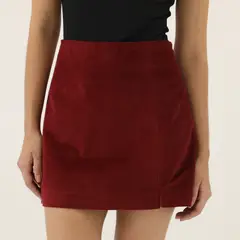 SYBILLA - Falda Corta 100% Algodón Mujer