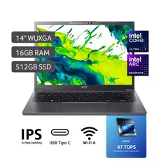 Aspire 14 Ai Intel U7 16gb 512gb Wuxga (1920 X 1200)