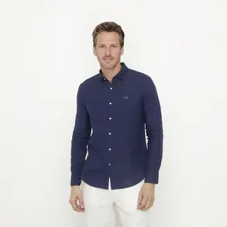 LA MARTINA - Camisa 100% Lino Casual Hombre