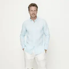 LA MARTINA - Camisa 100% Lino Casual Hombre