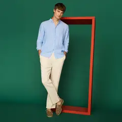 LA MARTINA - Camisa 100% Lino Casual Hombre