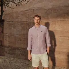 LA MARTINA - Camisa 100% Lino Casual Hombre