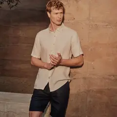 LA MARTINA - Camisa 100% Lino Casual Hombre