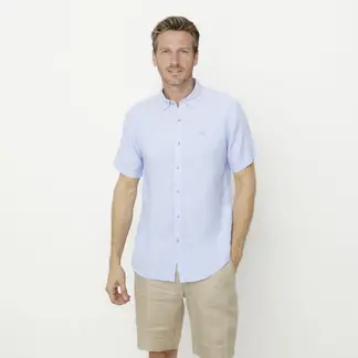 LA MARTINA - Camisa 100% Lino Casual Hombre