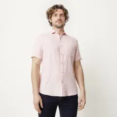 CASCAIS - Camisa 100% Lino Casual Regular Fit Hombre