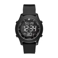 SKECHERS - Reloj Digital , SR5107, Correa Silicona Negro, Dial Negro
