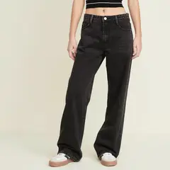 SYBILLA - Jean Baggy Tiro Alto Mujer