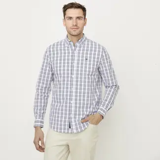 UNIVERSITY CLUB - Camisa 100% Algodón Casual Hombre